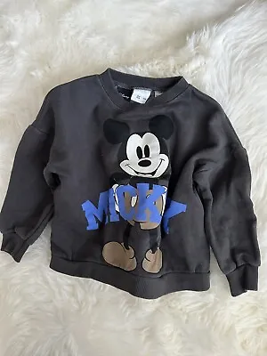 Zara Toddler Disney Mickey Mouse Sweater & Pant Set 18-24 Months  • $16.50
