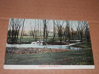 BOUND BROOK NJ - 1910 POSTCARD - MIDDLEBROOK - MARTINSVILLE - To ANNANDALE NJ • $5.50