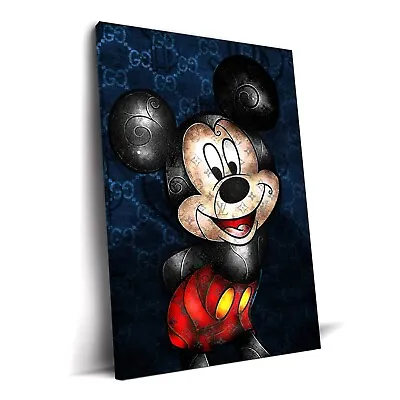 Mickey Mouse Fashion Artwork Disney Theme Home Decor Mickey Mouse Pop Art • $225.99