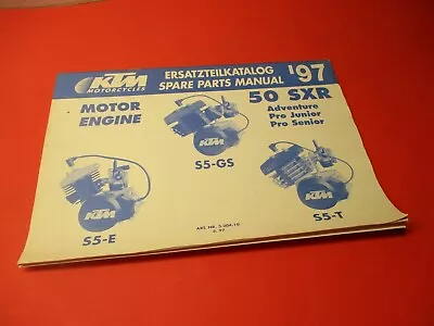 Oem Original Ktm Spare Parts Motor Engine Manual 50 Sxr 1997 • $14.99