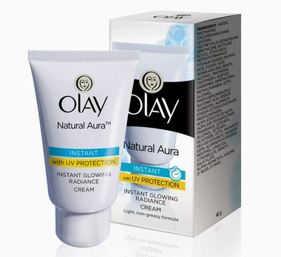 $23.79 • Buy Olay Natural Aura Instant Glowing Radiance Cream With UV Protection 40gm