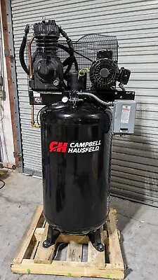 CAMPBELL HAUSFELD Vertical Air Compressor 7.5 Hp 230V 80 Gal CE7000 Damaged • $1470