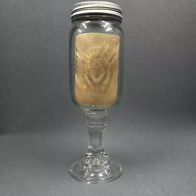 Country Drinking Jar - Mason-Jar Glass Mug For Beverages By New View Gifts Lid • $5.30