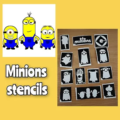 £3 • Buy Glitter Tattoo / Face Paint Stencils. Minions New Designs 10+ Children 