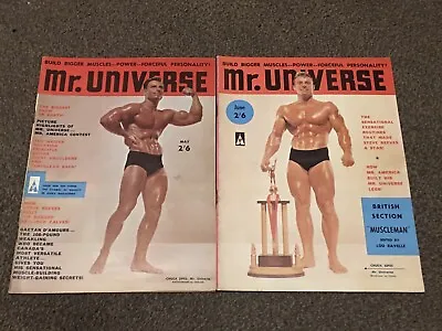 Mr Universe Bodybuilding Magazines MAY/JUNE 1961 CHUCK SIPES • £7.99