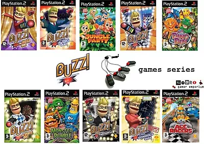 £5.45 • Buy PS2 Buzz - Choose Your Game Multi-Listing - Wired Buzzers Available