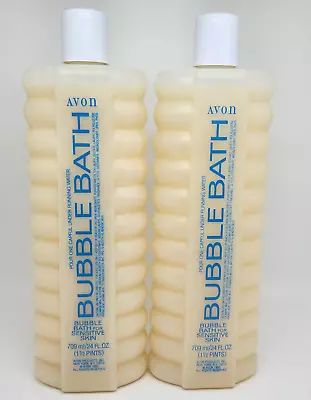 NEW Avon Sensitive Skin Bubble Bath 24 Fl Oz Lot SEALED NOS 1993 Vintage • $18.99