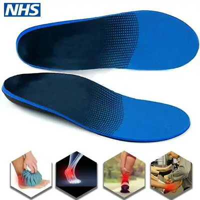 Medical Orthotic Insoles For Arch Support Plantar Fasciitis Flat Feet Heel GW • £9.99