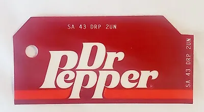 Vtg Soda Dr Pepper Vending Machine Insert Label Plastic Sign Advertising Parts C • $19.95