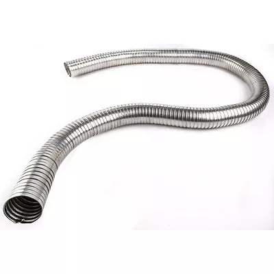 2-1/2  ID 2.5  Flexible Exhaust Steel Pipe 5 FOOT FEET LONG Bendable Flex Tubing • $74.95