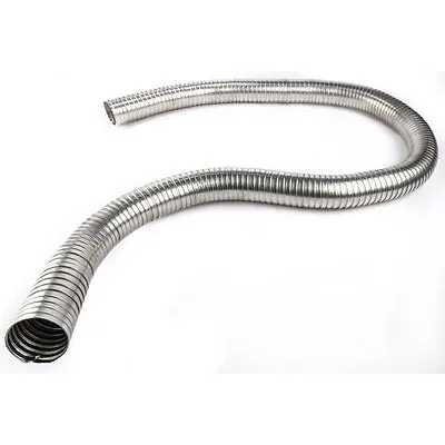 2-1/2  ID X 5' Foot Feet Long EXHAUST FLEX PIPE Flexible Steel Tube 2.5  Tubing • $74.95