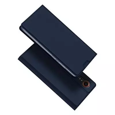 DUX DUCIS Skin Pro Faux Leather Wallet Case For Samsung Galaxy Xcover 7 - Blue • £8.95