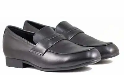 Venettini Boys Dress Black Shoes Chase Smooth Leather Loafer • $79