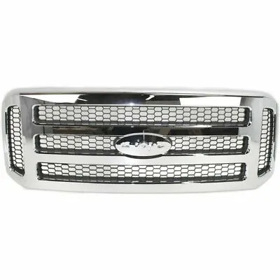 New Chrome Grille For 2005-2007 Ford F-250 F-350 F-450 Super Duty SHIPS TODAY • $97.82