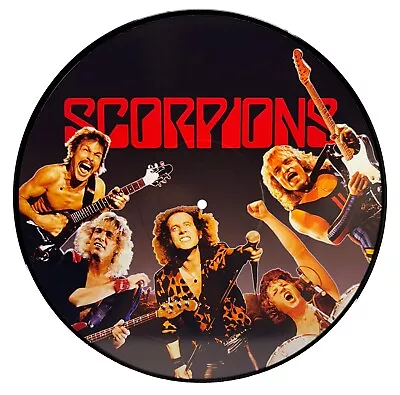 Scorpions - 80s Band Photo Picture Disc - Real Vinyl 12  - Upcycled Wall Art • $15.99