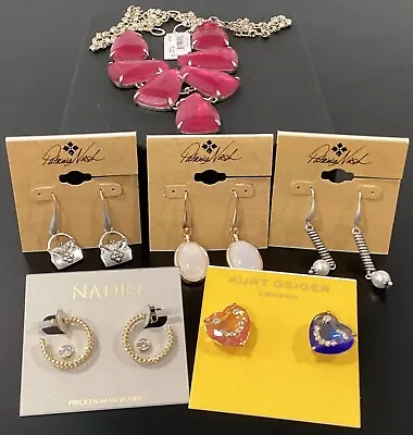 Kendra Scott Kurt Geiger Patricia Nash Nadri Lot Of 7 Harlie Necklace Earrings • $59.99