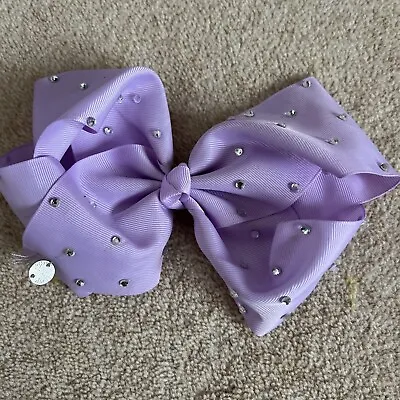 Cheerleading Style Big Chunky Hair Bow Lilac • £1.50