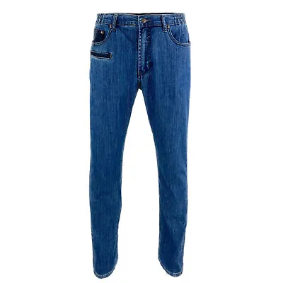 Men's Big & Tall Jeans Loose Relaxed-fit Rinsing Washed Jean For Men Blue • $16.89