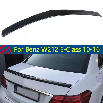 Carbon Look  AMG Style Rear Trunk Spoiler Wing For Mercedes Benz W212 2010-2016 • $85.99