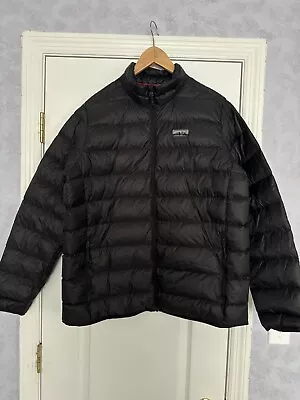 NWT Eddie Bauer Down Packable Jacket Microlight Black 650 Fill MENS Size L • $49