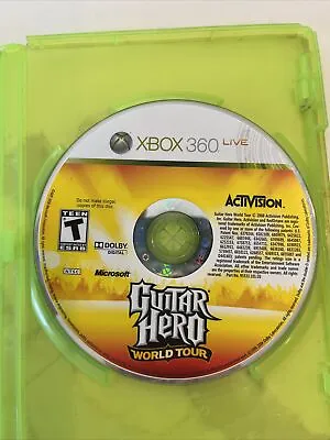 $10.99 • Buy XBOX 360 Guitar Hero World Tour (Xbox 360, 2008) Disc Only! TESTED & WORKING!!!