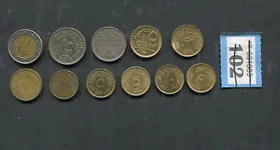 Set Of  11  Coins   Of    Egypt • £5.50