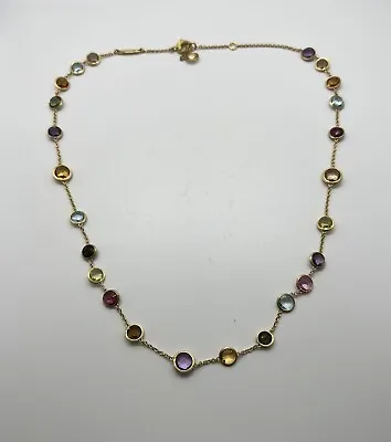 Marco Bicego Jaipur 18K Gold Mixed Semiprecious Stone Necklace • $3190