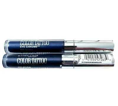 Lot Of 2 MAYBELLINE COLOR TATTOO Eye Chrome #560 BOLD SAPPHIRE • $12.99