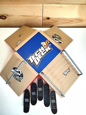 Tech Deck 1998 Tony Hawk's Skatepark Ramps Stairs & 5 Boards • $27.95