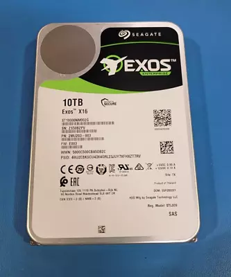 $119.99 • Buy Seagate ST10000NM002G - 10TB SAS 7.2K 3.5  12Gbps HDD - Used