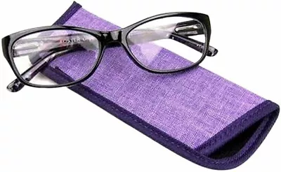 New $23.99 FOSTER GRANT Purple Reading Glasses WATERCOLOR Spring Hinges +1.75 • $12