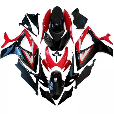 Red Black Silver Plastics Fairings For 2006 2007 GSXR600 GSXR750 Suzuki Bodywork • $439.95