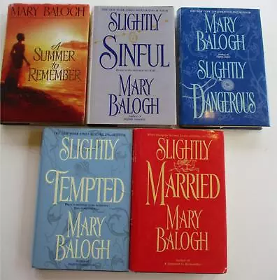 MARY BALOGH 5 BEDWYN Regency Romance Lot SLIGHTLY Series MARRIED SINFUL TEMPTED+ • $34.99