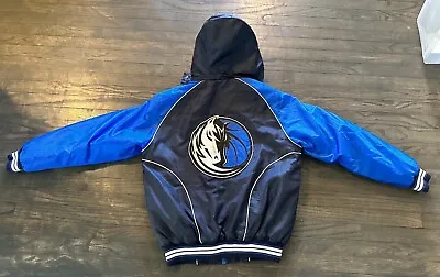 Dallas Mavericks Glll Zipper Black Blue Jacket Coat NBA Basketball M Medium NWOT • $69