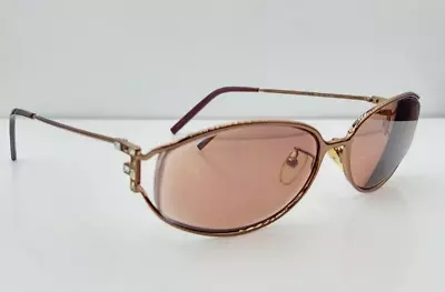 Vintage Fendi SL7465 Bronze Oval Metal Sunglasses Italy FRAMES ONLY • $37.40