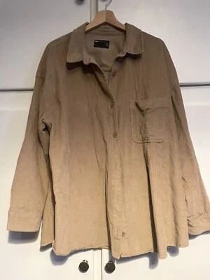 £8 • Buy Asos Oversized Cord Shirt 16