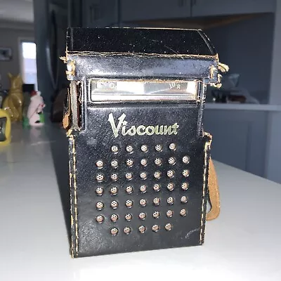 Vintage: VISCOUNT 10 Ten Transistor Radio Working In Original Case With Strap • $24.99