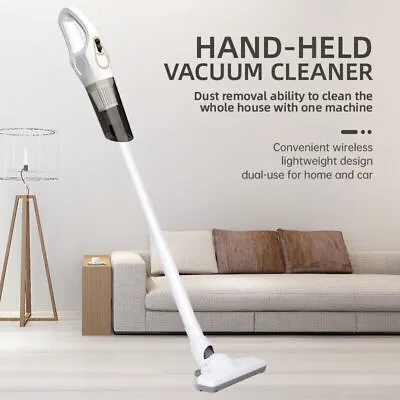 3 IN 1 Cordless Vacuum Cleaner Hoover Upright Lightweight Handheld Bagless Vac • £20.49
