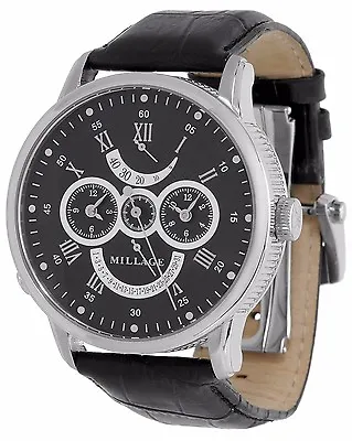 Millage The Retrograde Elite Collection M9014 Dual Time Skeleton Back Auto Watch • $3097.01