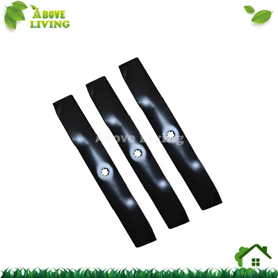 3x Blades 54  For John Deere Ride On Mower 7 Point Star GY20684 GY20686 GX21380 • $67.99