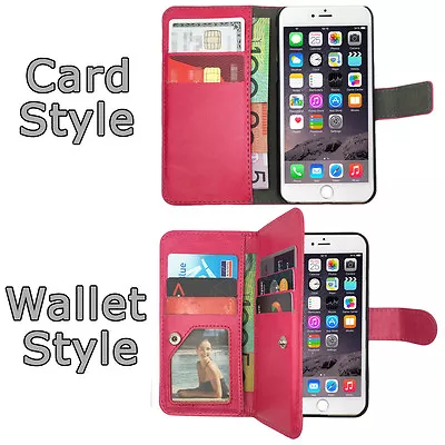 Leather Flip Case Wallet Stand Cover For Apple IPhone 7 6S 6 Plus 5C 5 4 SE 8 X • $9.99