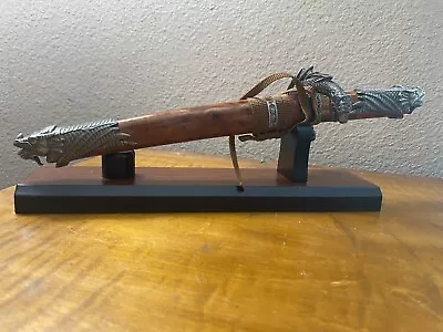 £22.04 • Buy Japanese Style ￼Dragon Samurai Letter Opener With Wooden Stand