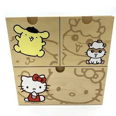 £97.25 • Buy Vintage Wooden Sanrio Hello Kitty Jewelry Box W/drawers Rare