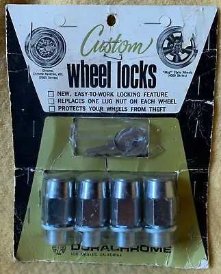 Durachrome Custom Wheel Locks#4004 1/2  With 2 Keys Vintage New Old Stock • $14