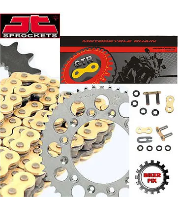 FITS Yamaha YZF-R6 1999-2002 GOLD Extra Heavy Duty X-Ring Chain And Sprocket Set • $120.66