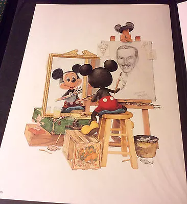 Disneyland Gallery Exclusive Mickey Mouse Painting Walt Disney 11x15 Art Print • $25.65