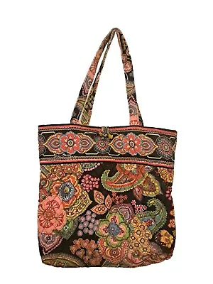 Vera Bradley Symphony In Hue Quilted Floral Tote Bag Purse Shoulder Bag 12x12x3 • $19.95