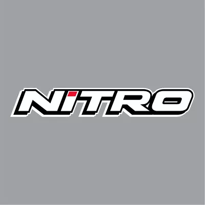 700-243 Nitro White Lettering Carpet Graphic Decal Sticker Fishing Bass Boats • $11.99