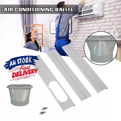 $34.19 • Buy Portable Air Conditioner Window Slide Kit Plate Parts Exhaust Adaptor Hose Duct