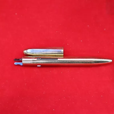 Scarce 1940's Wearever Brass Multi Color Ballpoint Pen 3 Color Vintage Pen EX • $0.99